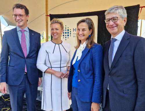 Ministerpräsident Hendrik Wüst zum Start des Helmholtz-Clusters Wasserstoff im Brainergy Park Jülich